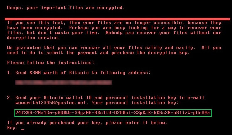 Petya Screen
